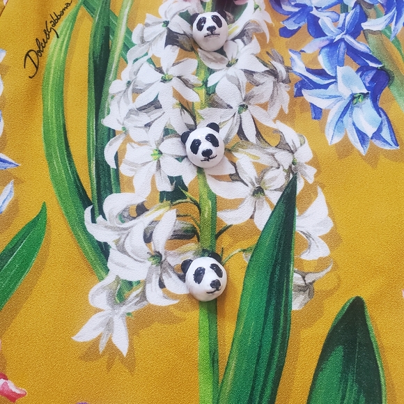 Dolce and Gabbana Hyacinth dress with crochet trim. - Picture 2 of 8